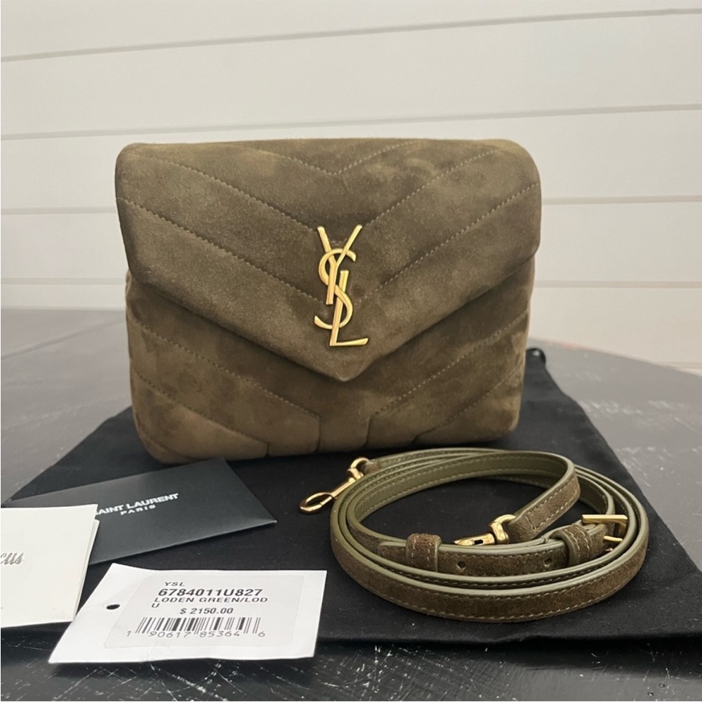 Saint Laurent Suede Toy Lou Lou Bag